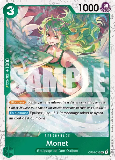Monet, carte One Piece OP05-036 — extension AWAKENING OF THE NEW ERA