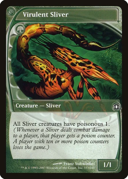 Virulent Sliver, Magic card FUT 155 — Future Sight set