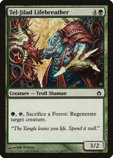 Tel-Jilad Lifebreather, Magic card 5DN 96 — Fifth Dawn set