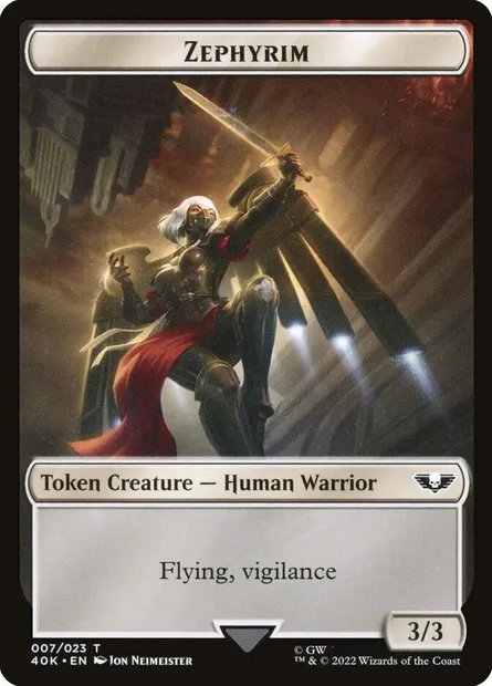 Zephyrim, Magic card T40K 7 — Warhammer 40,000 Tokens set