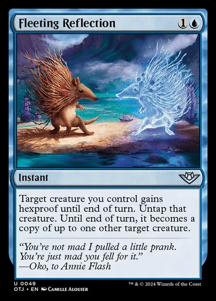 Fleeting Reflection, Magic card OTJ 49 — Outlaws of Thunder Junction set