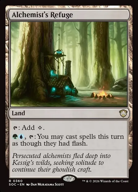 Alchemist's Refuge, Magic card SOC 360 — Secrets of Strixhaven Commander set
