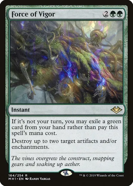 Force of Vigor, Magic card MH1 164 — Modern Horizons set