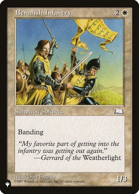 Benalish Infantry, Magic card PLST WTH-8 — The List set