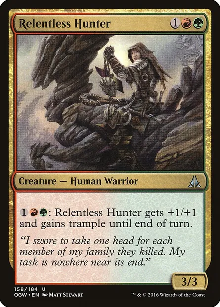Relentless Hunter, Magic card OGW 158 — Oath of the Gatewatch set