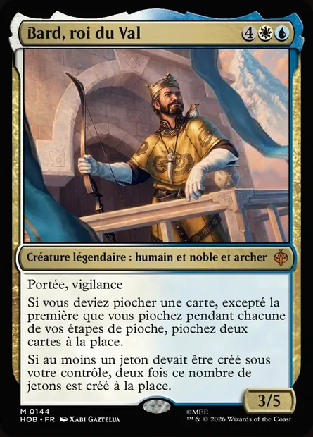 Bard, roi du Val, carte Magic HOB 144 — extension The Hobbit