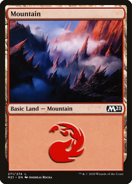 Mountain, Magic card M21 271 — Core Set 2021 set