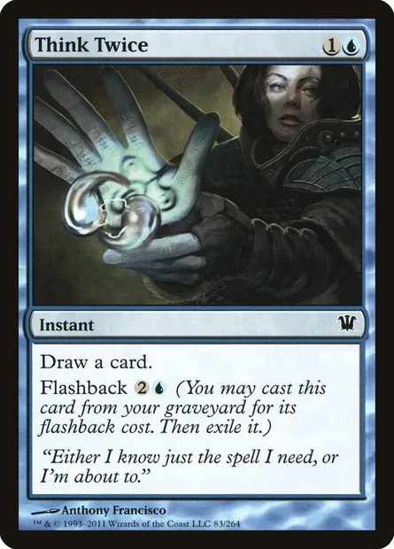 Think Twice, Magic card ISD 83 — Innistrad set