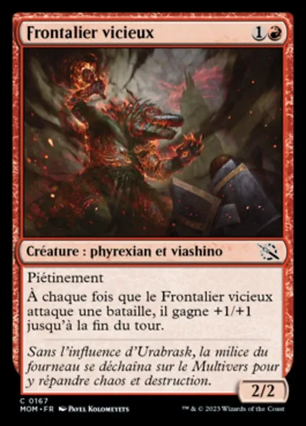 Frontalier vicieux, carte Magic MOM 167 — extension L'invasion des machines