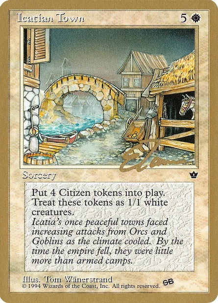Icatian Town, Magic card PTC et15sb — Pro Tour Collector Set set