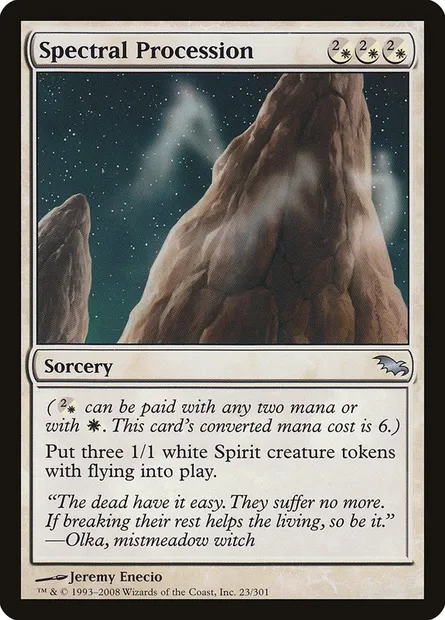 Spectral Procession, Magic card SHM 23 — Shadowmoor set