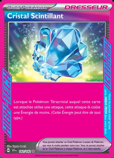 Cristal Scintillant, carte Pokémon SCR 142 — extension Couronne Stellaire