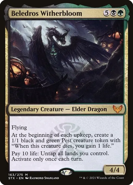 Beledros Witherbloom, Magic card STX 163 — Strixhaven: School of Mages set