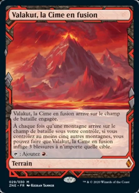 Valakut, la Cime en fusion, carte Magic ZNE 29 — extension Zendikar Rising Expeditions