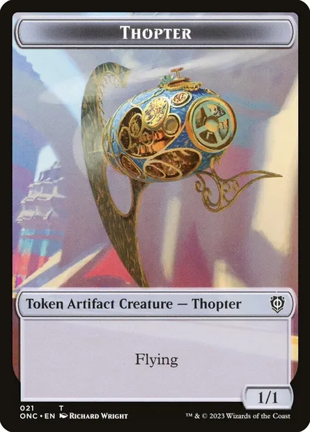 Thopter, Magic card TONC 21 — Phyrexia: All Will Be One Commander Tokens set