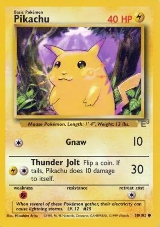 Pikachu, Pokémon card PR 058 — Assorted Promos set