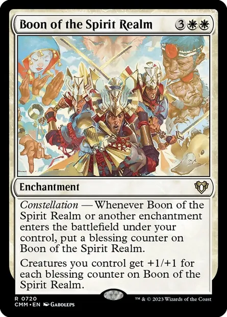Boon of the Spirit Realm, Magic card CMM 720 — Commander Masters set