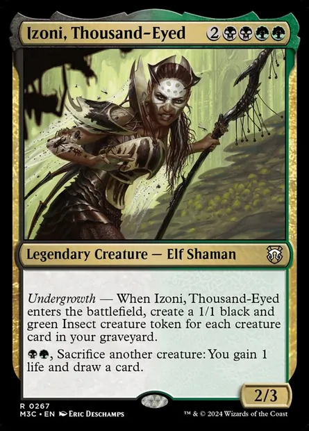 Izoni, Thousand-Eyed, Magic card M3C 267 — Modern Horizons 3 Commander set
