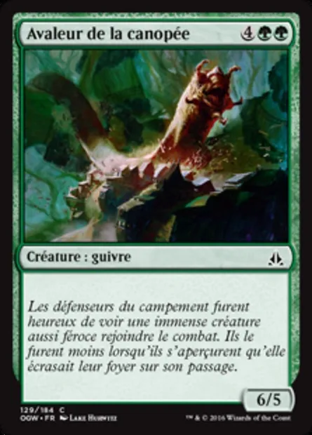 Avaleur de la canopée, carte Magic OGW 129 — extension Le serment des Sentinelles