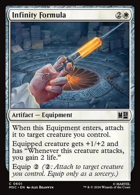 Infinity Formula, Magic card MSC 601 — Marvel Super Heroes Commander set