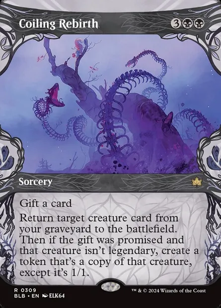 Coiling Rebirth, Magic card BLB 309 — Bloomburrow set