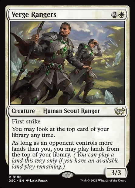 Verge Rangers, Magic card DSC 108 — Duskmourn: House of Horror Commander set