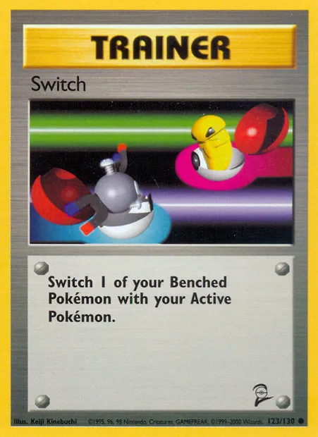 Switch, Pokémon card B2 123 — Base Set 2 set
