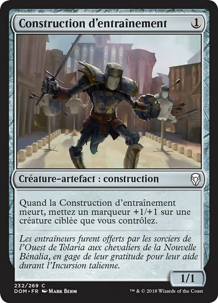Construction d'entraînement, carte Magic DOM 232 — extension Dominaria