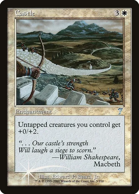 Château fort, carte Magic 7ED 5★ — extension Septième Edition