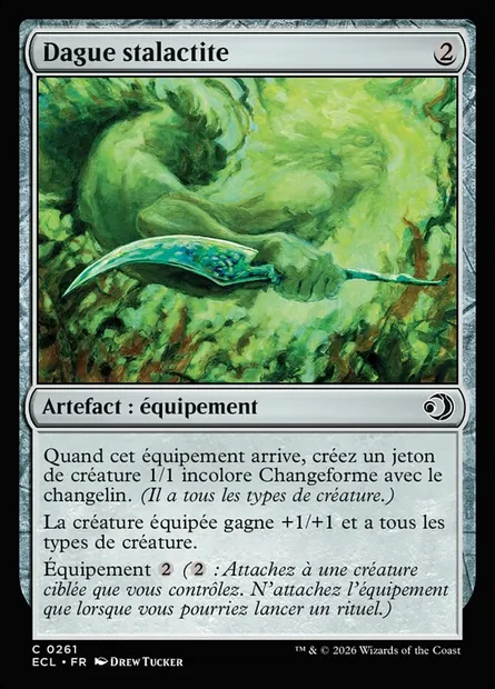Dague stalactite, carte Magic ECL 261 — extension Lorwyn Eclipsed
