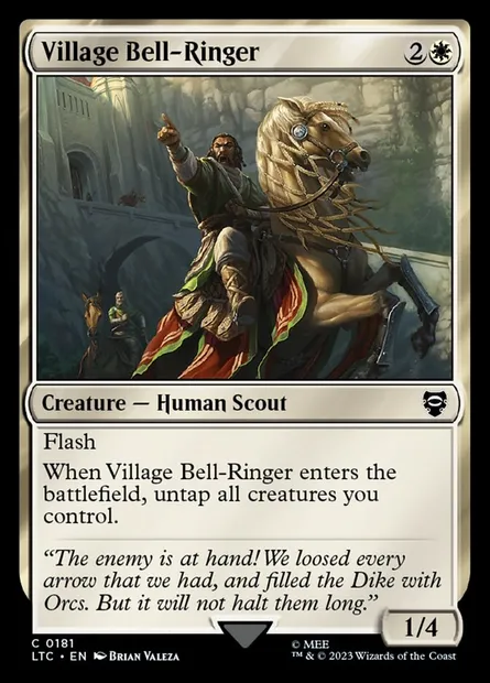 Village Bell-Ringer, Magic card LTC 181 — Tales of Middle-earth Commander set