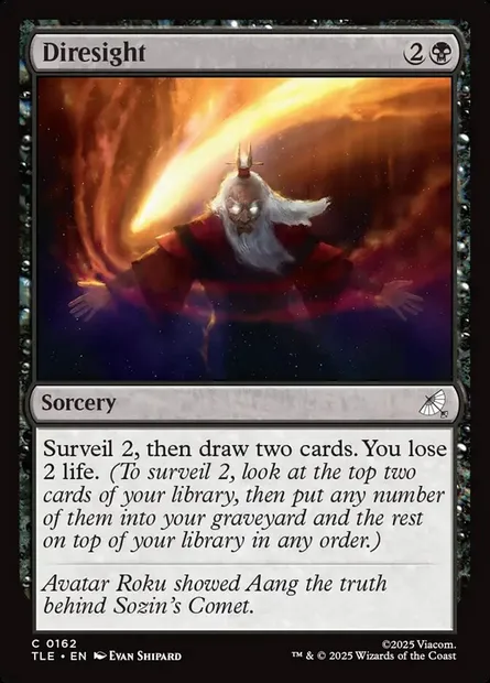 Diresight, Magic card TLE 162 — Avatar: The Last Airbender Eternal set