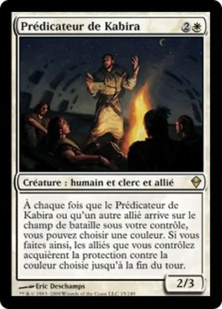 Prédicateur de Kabira, carte Magic ZEN 15 — extension Zendikar