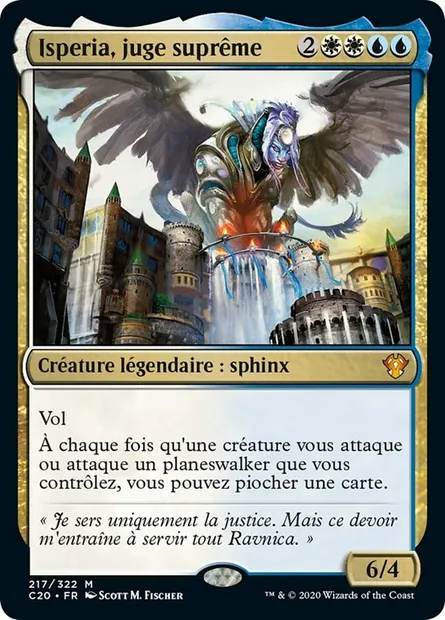 Isperia, juge suprême, carte Magic C20 217 — extension Commander 2020
