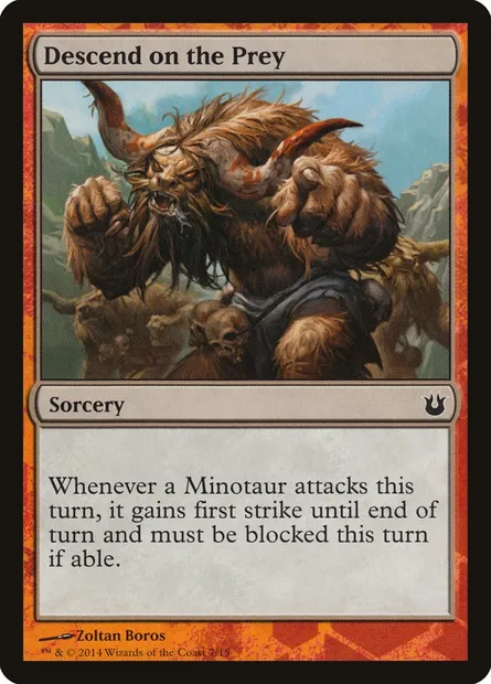 Descend on the Prey, carte Magic TBTH 7 — extension Battle the Horde