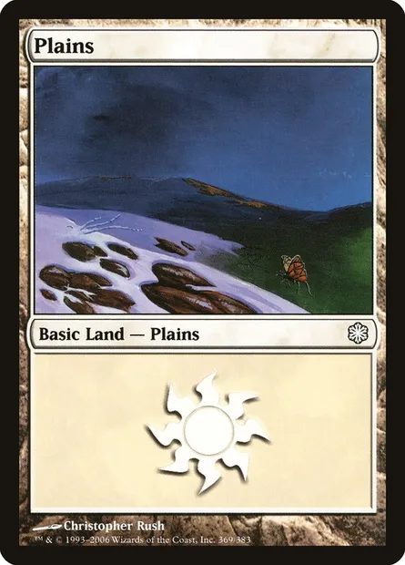 Plains, Magic card CST 369 — Coldsnap Theme Decks set