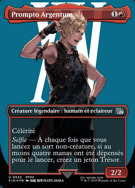 Prompto Argentum, carte Magic FIN 532 — extension Final Fantasy
