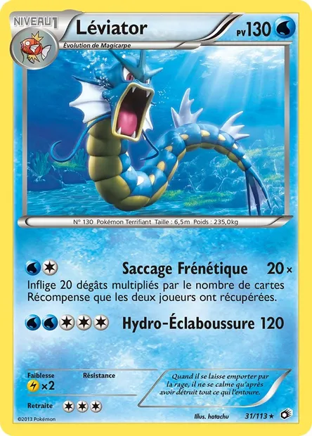 Léviator, carte Pokémon LTR 31 — extension Legendary Treasures