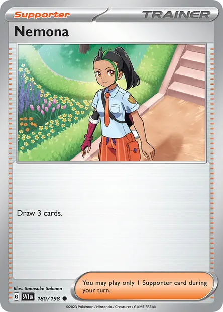 Nemona, Pokémon card SVI 180 — Scarlet & Violet set