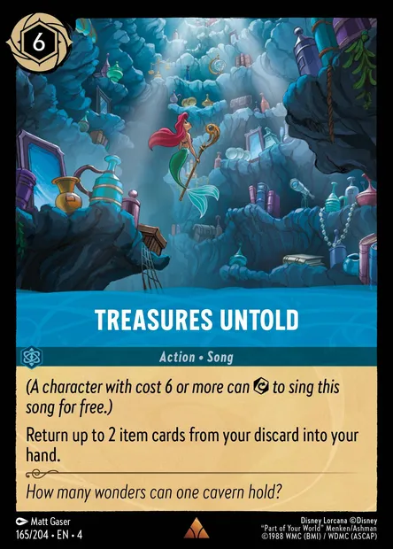 Treasures Untold, Disney Lorcana card CH4-165 — Ursula's Return set