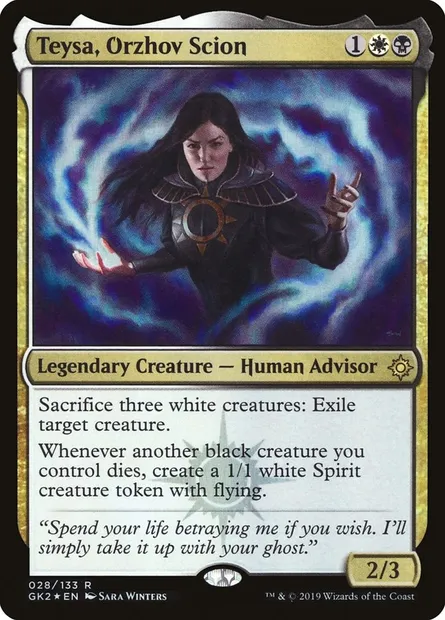 Teysa, Orzhov Scion, Magic card GK2 28 — RNA Guild Kit set