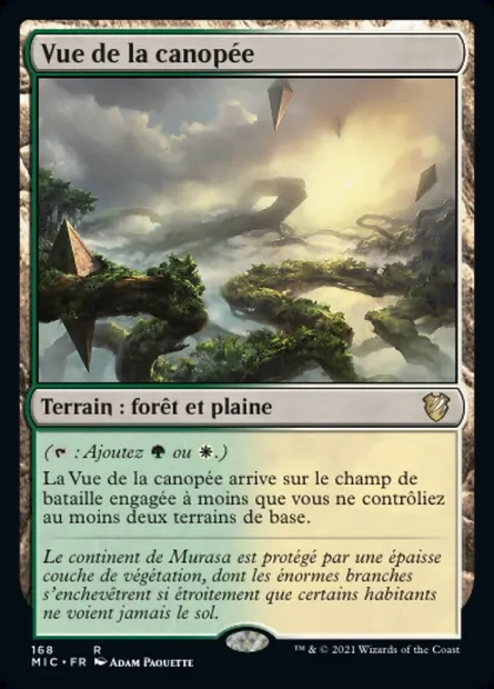 Vue de la canopée, carte Magic MIC 168 — extension Midnight Hunt Commander