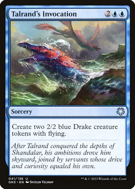 Talrand's Invocation, Magic card GN3 41 — Game Night: Free-for-All set