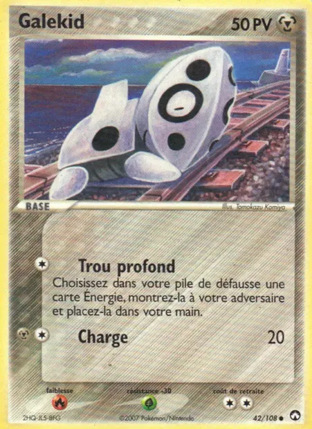 Galekid, carte Pokémon PK 42 — extension EX Gardiens du Pouvoir