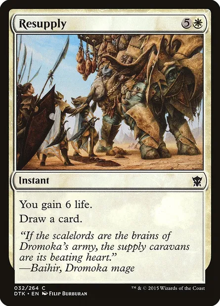 Resupply, Magic card DTK 32 — Dragons of Tarkir set