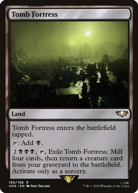 Tomb Fortress, Magic card 40K 168 — Warhammer 40,000 Commander set