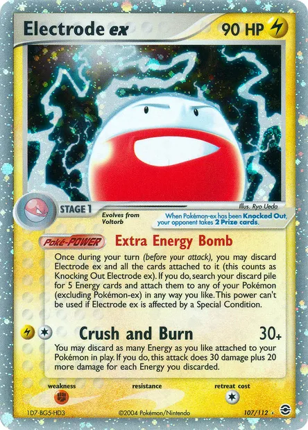 Electrode ex, Pokémon card RG 107 — FireRed & LeafGreen set