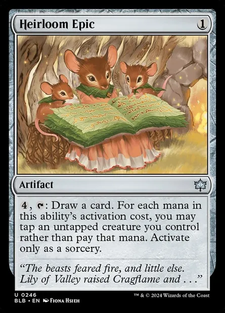 Heirloom Epic, Magic card BLB 246 — Bloomburrow set