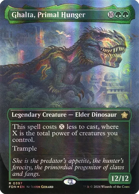 Ghalta, Faim primordiale, carte Magic FDN 397 — extension Foundations