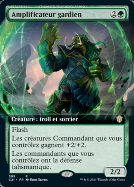 Amplificateur gardien, carte Magic C21 389 — extension Commander 2021